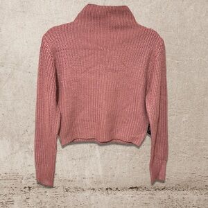 Black Tape Mock Neck Sweater NWT